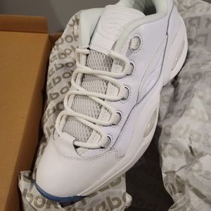 Mens Reebok Question Low White size 12